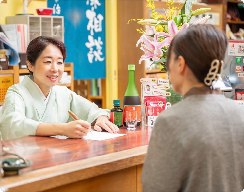 話を丁寧に伺う相談風景